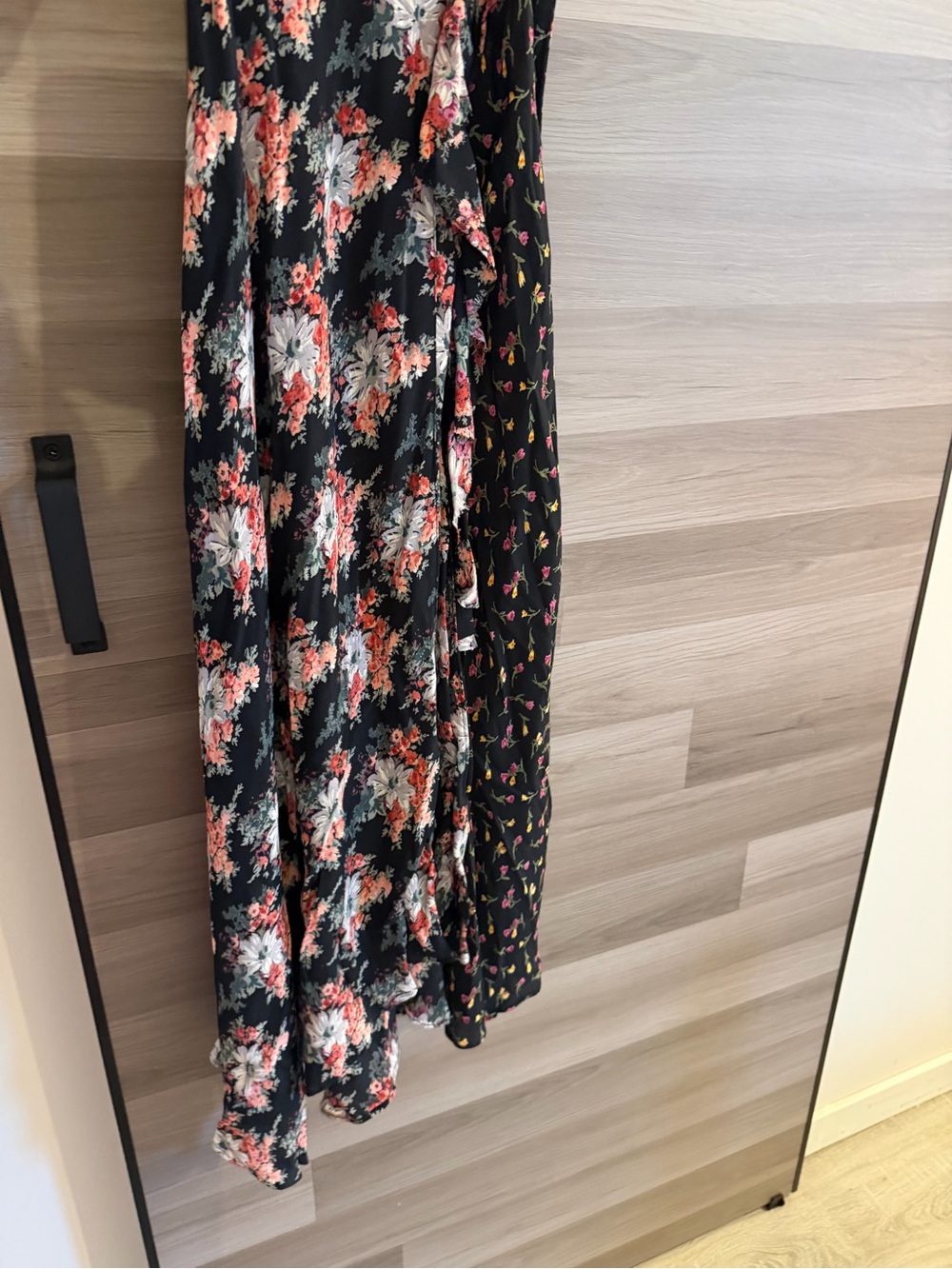 Topshop Nordstrom floral ruffle lace-up back splice d-ring maxi dress Size 4 - Picture 8 of 14